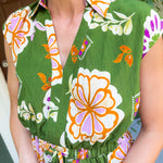 Sinclair Olive Floral Maxi Dress Pinch