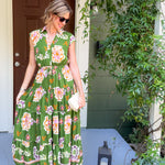 Sinclair Olive Floral Maxi Dress Pinch