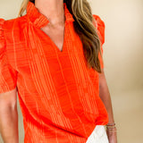 Sinclair_Orange_Textured_Top