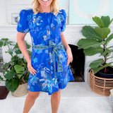Skyla Sapphire Florals Dress Maude Vivante
