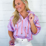 Sloan Lilac Fleur Path Top Adrienne