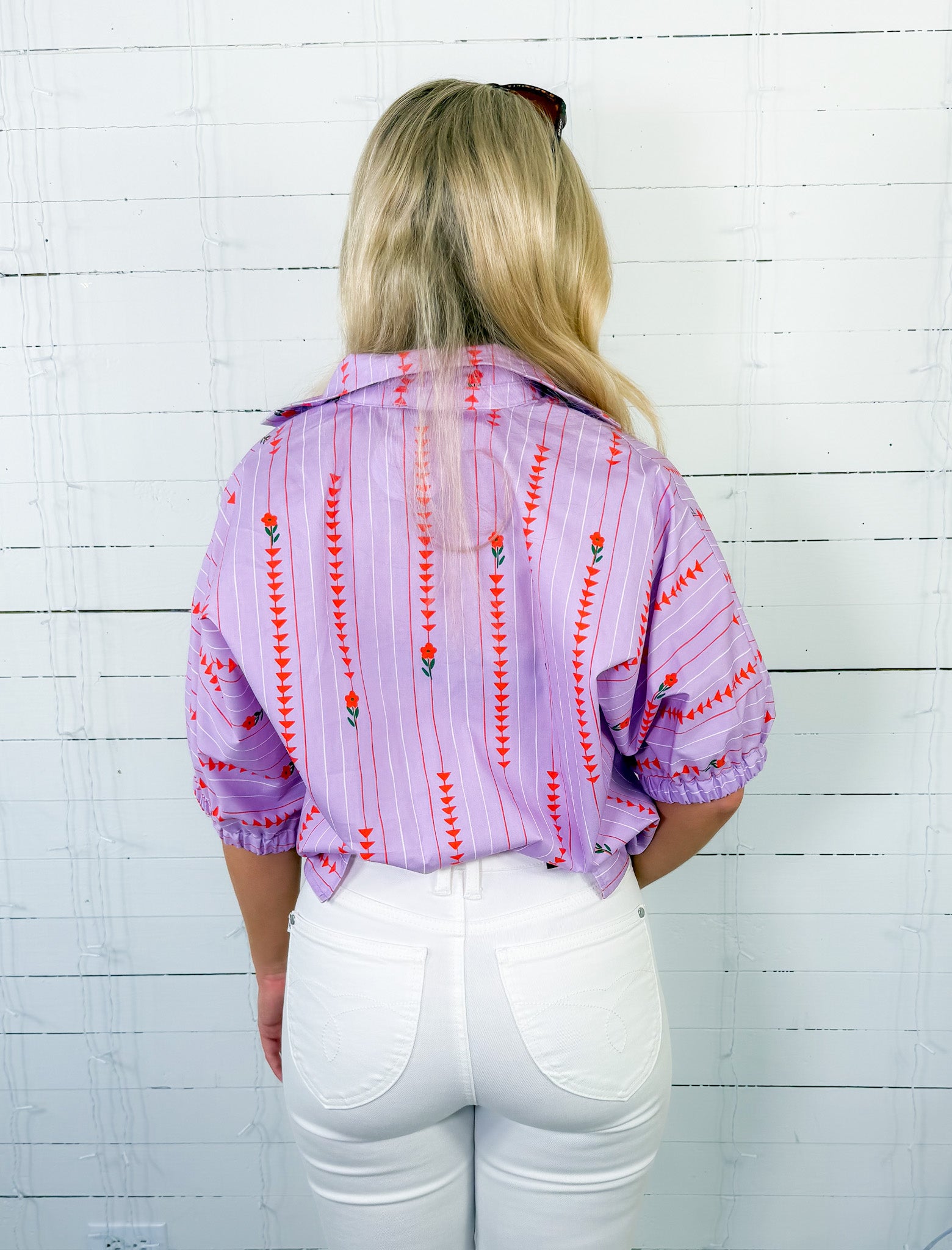 Sloan Lilac Fleur Path Top Adrienne