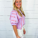 Sloan Lilac Fleur Path Top Adrienne