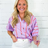 Sloan Lilac Fleur Path Top Adrienne