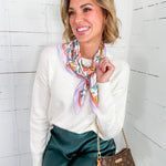 Soft White Crewneck Boxy Sweater BOBI