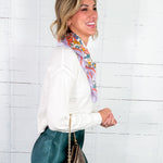 Soft White Crewneck Boxy Sweater BOBI