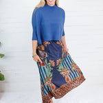 Sophia Dusty Blue Cropped Sweater Briton Court