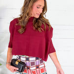 Sophia Mulberry Wine Sweater Briton Court