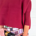 Sophia Mulberry Wine Sweater Briton Court