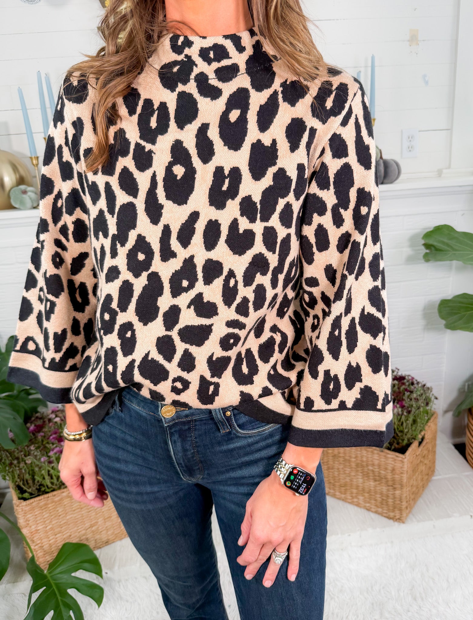 Speegle Latte +Leopard Sweater Entro