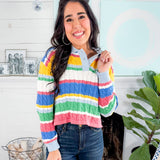 Spencer Striped Cropped Sweater