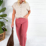 Spencer Salmon Pink Corduroy Pants Compania Fantastica