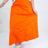 Spirit Orange Panel Maxi Skirt TCEC