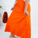 Spirit Orange Panel Maxi Skirt TCEC