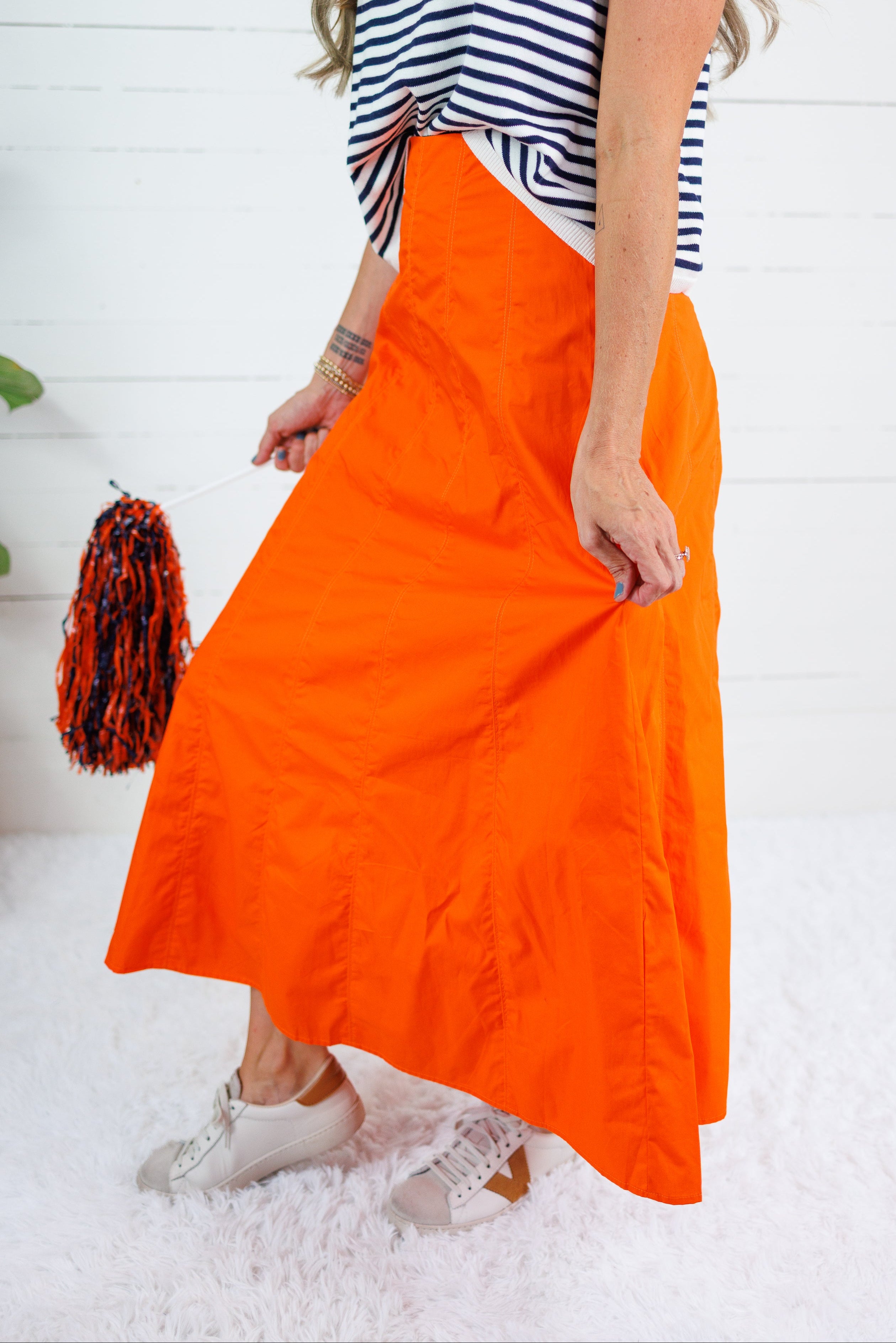 Spirit Orange Panel Maxi Skirt TCEC