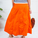 Spirit Orange Panel Maxi Skirt TCEC