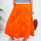 Spirit Orange Panel Maxi Skirt TCEC