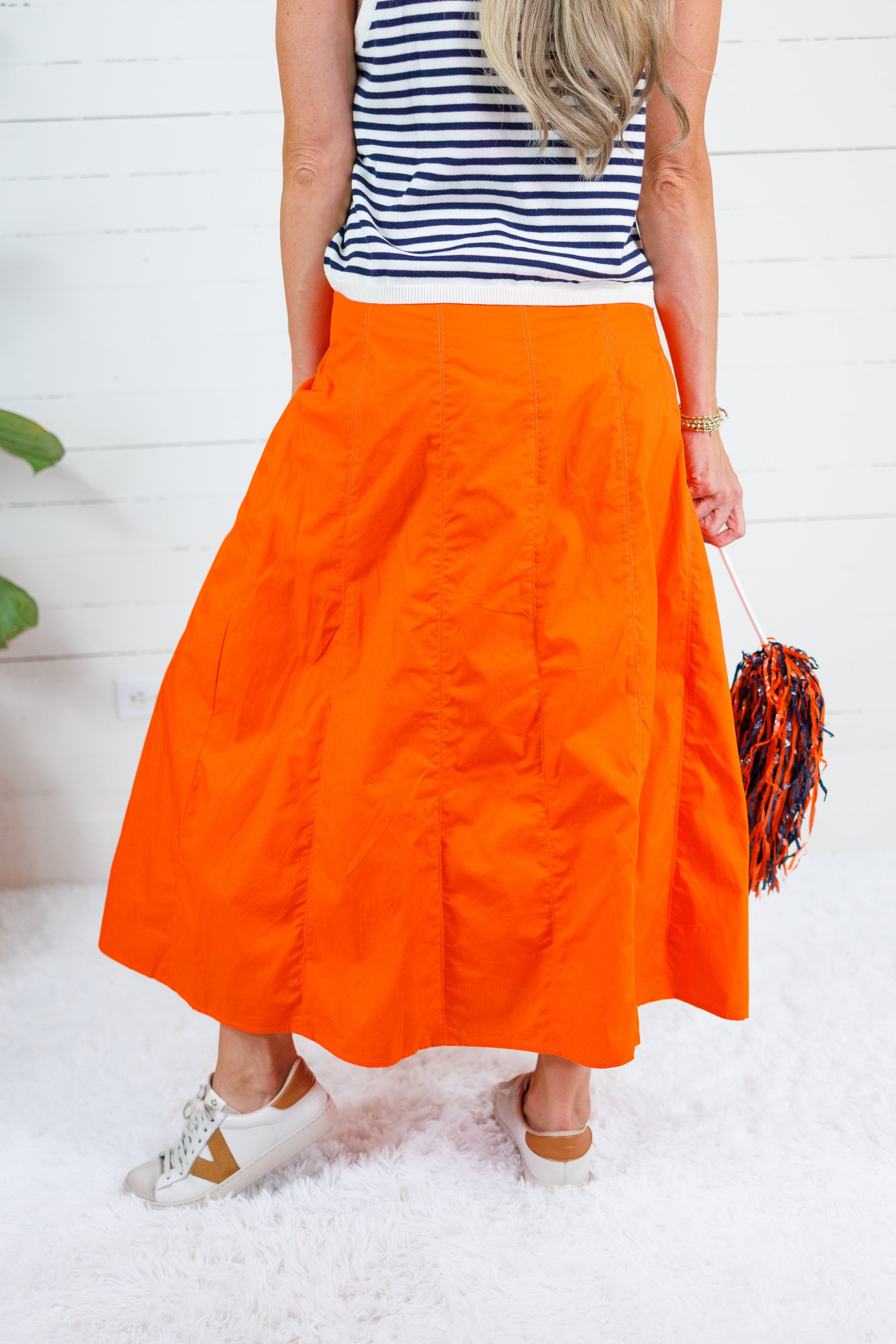 Spirit Orange Panel Maxi Skirt TCEC