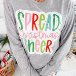 Spread Christmas Cheer Long Sleeve Gildan Soft Tee 