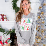 Spread Christmas Cheer Long Sleeve Gildan Soft Tee 