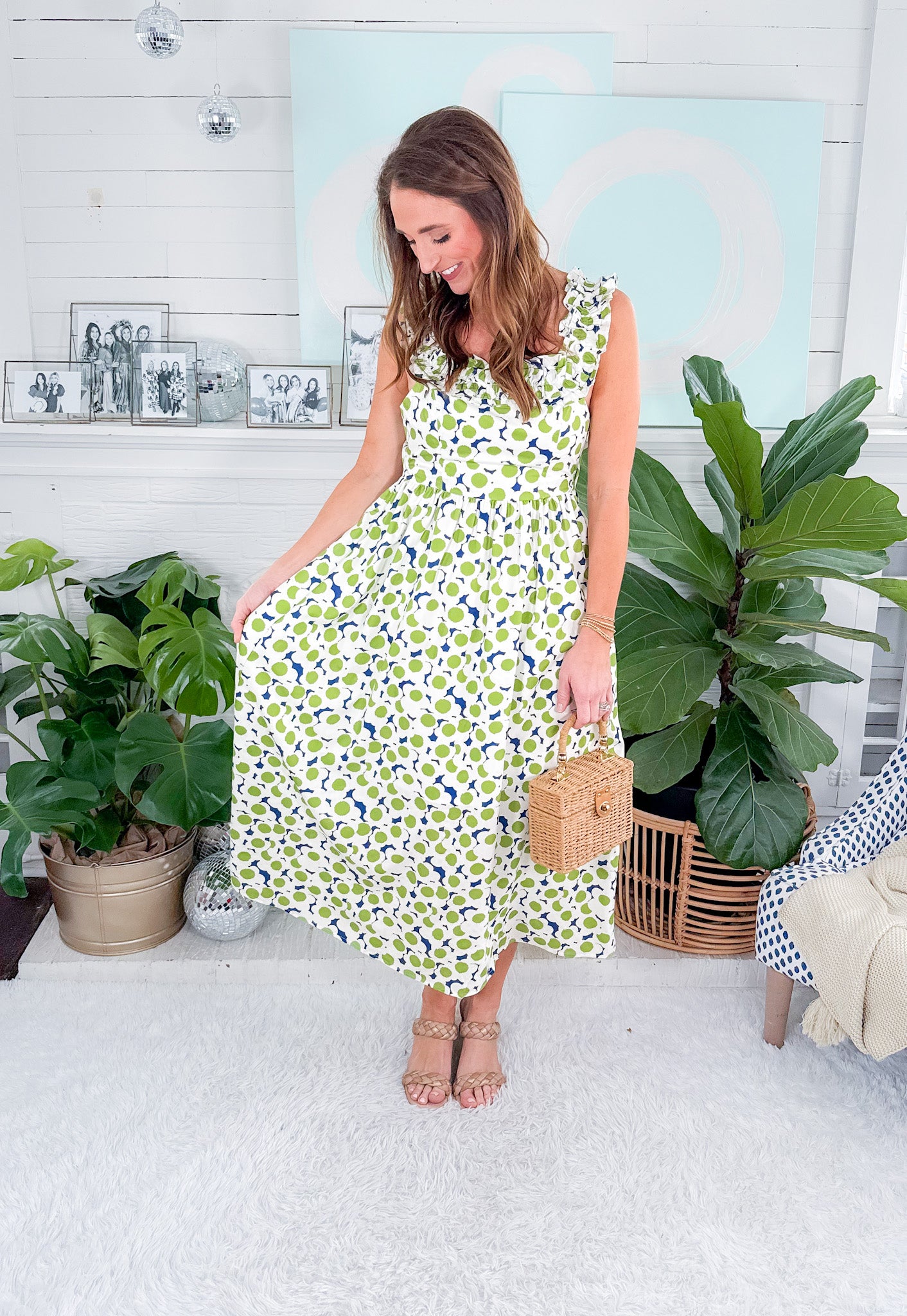 Spring Orchard Maxi Dress Meet Me in Santorini 