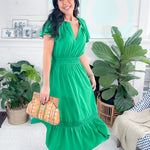 Sprout Kelly Green Midi Dress