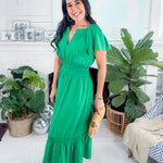 Sprout Kelly Green Midi Dress