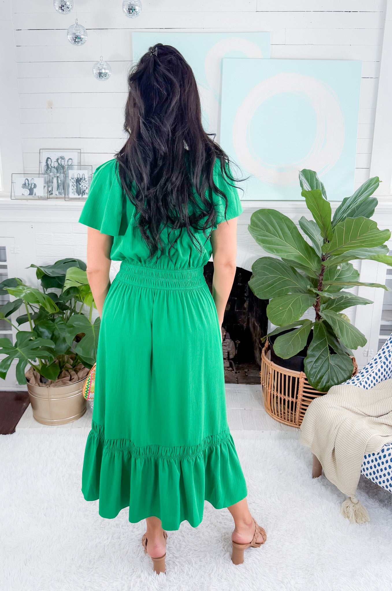 Sprout Kelly Green Midi Dress