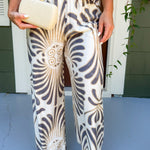 Spurgeon Bold Grey + Brown Elastic Pants