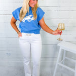 Stella Optic White Pin Tuck Flare Jean KUT