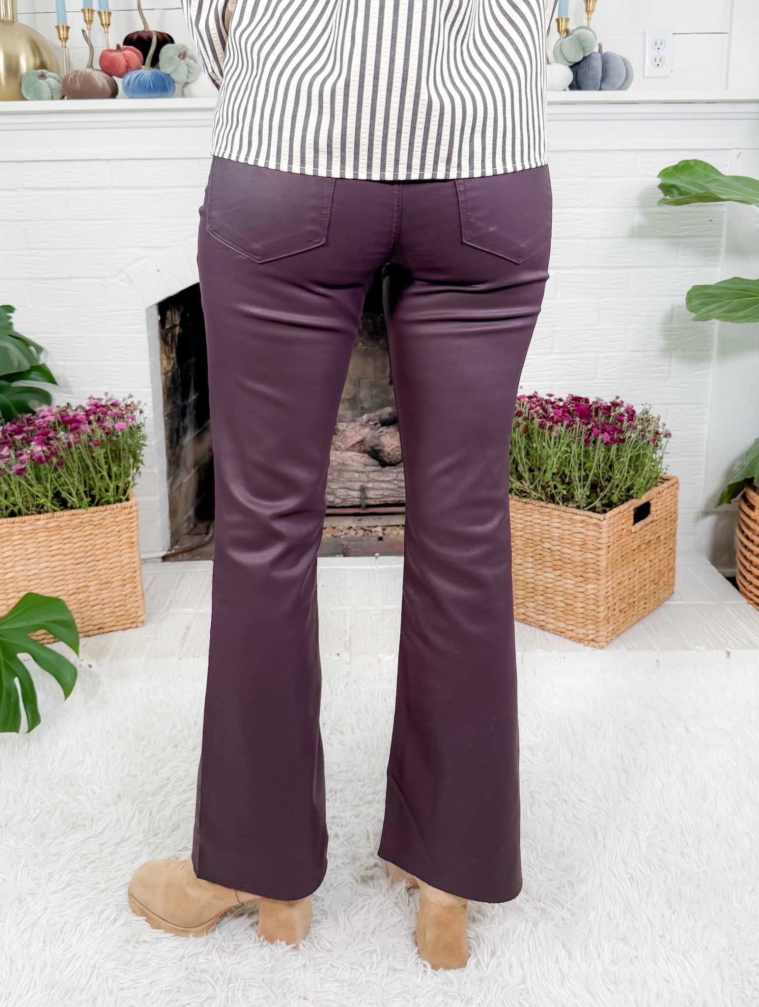 Stella Sangria Coated Flare Jeans KUT