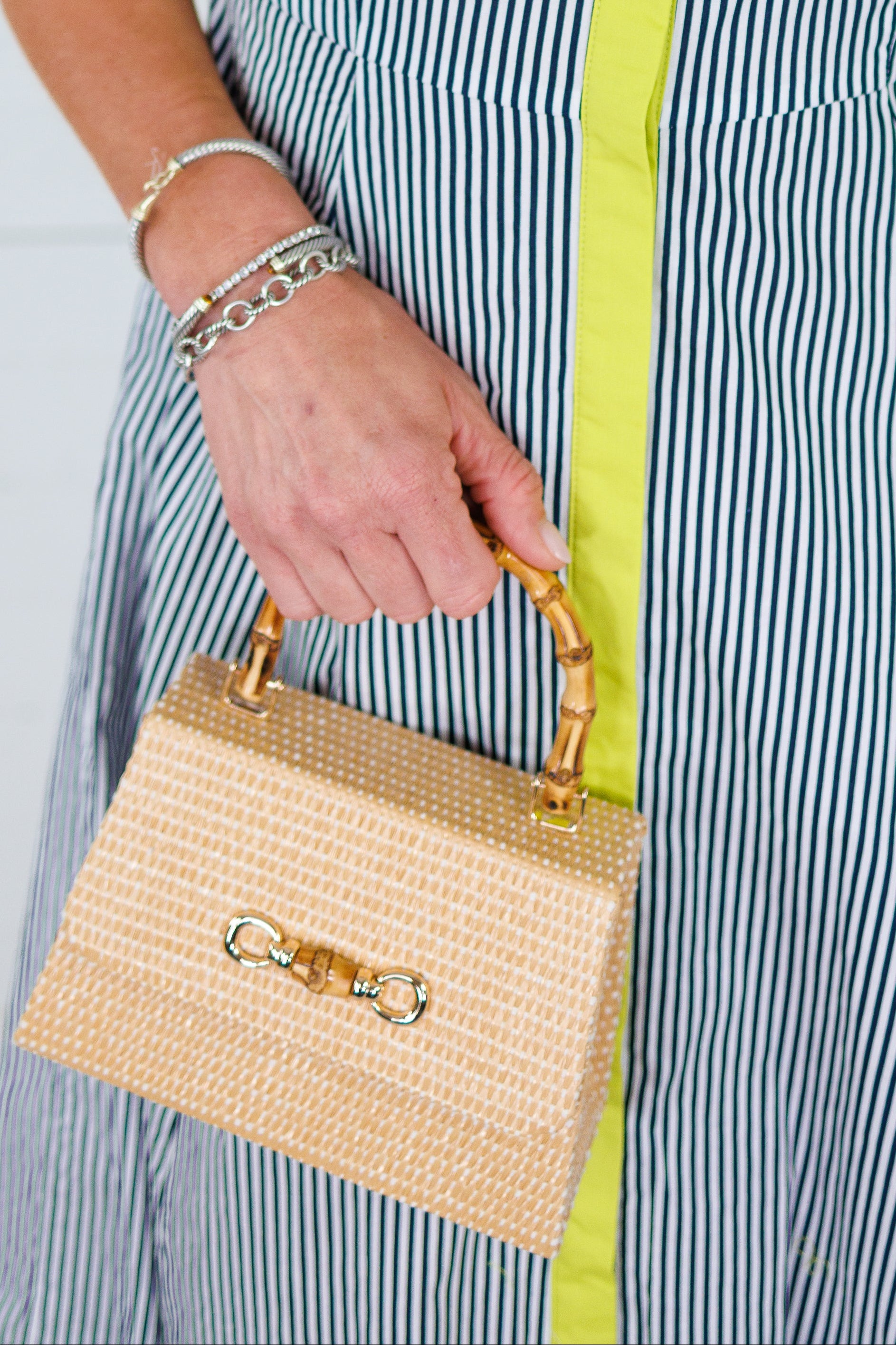 Straw Bamboo Handbag