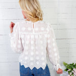 Sunflower Embroidered Top Entro