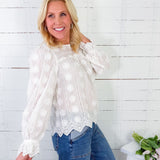 Sunflower Embroidered Top Entro