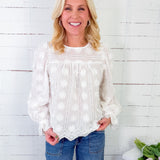 Sunflower Embroidered Top Entro