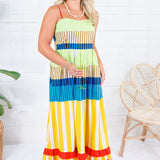 Sweeney Bright Stripes Maxi Dress Karlie