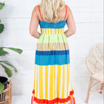 Sweeney Bright Stripes Maxi Dress Karlie