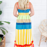 Sweeney Bright Stripes Maxi Dress Karlie