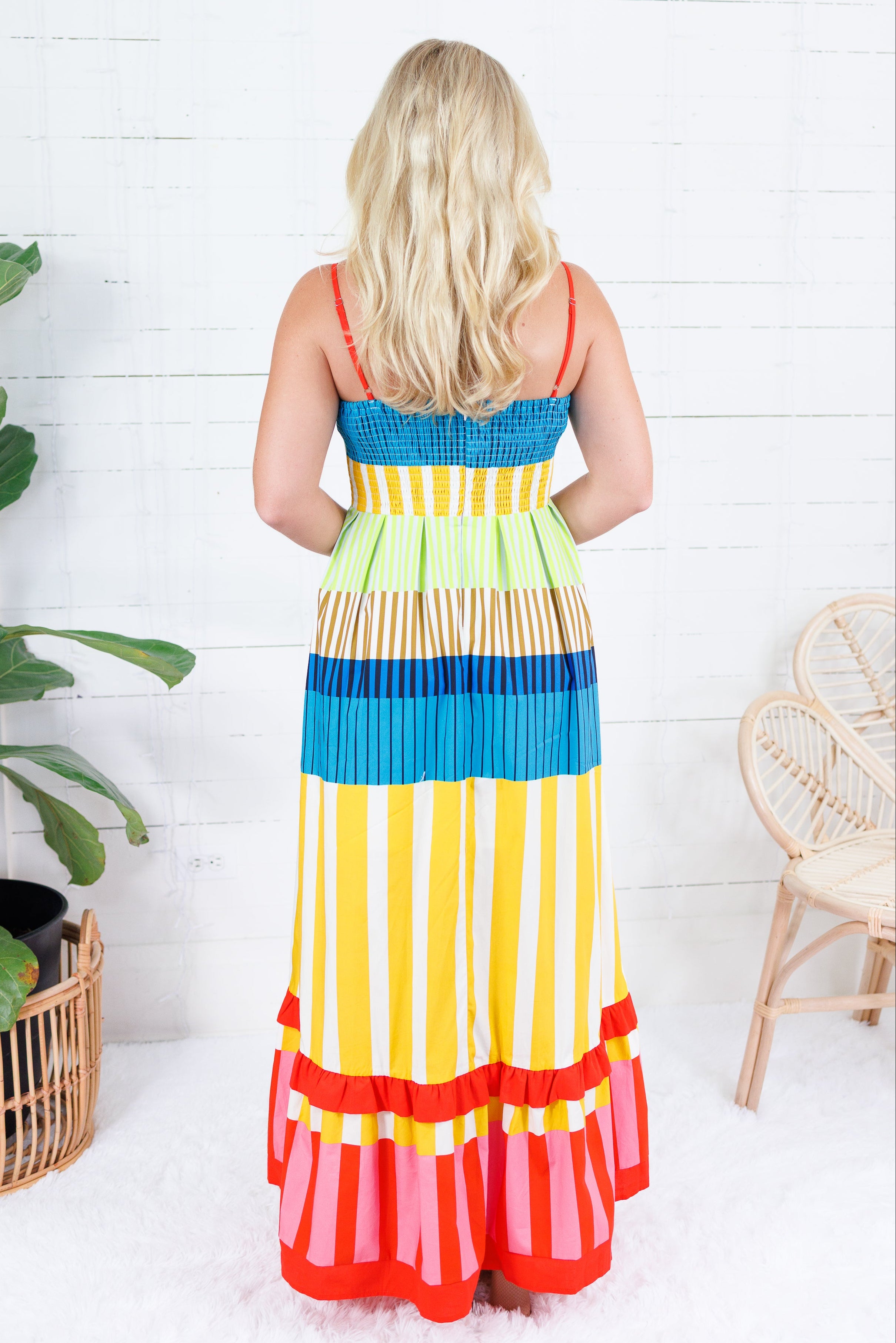 Sweeney Bright Stripes Maxi Dress Karlie