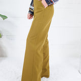 Sycamore Chartreuse Wide Leg Trouser Pants Lucy Paris