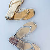 Tallulah Metallic Thong Sandals