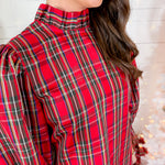 Tamara Red Plaid Mini Dress J Marie Collections