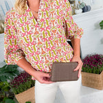 Tamryn Coral Gossemar Wings Top Mary Square