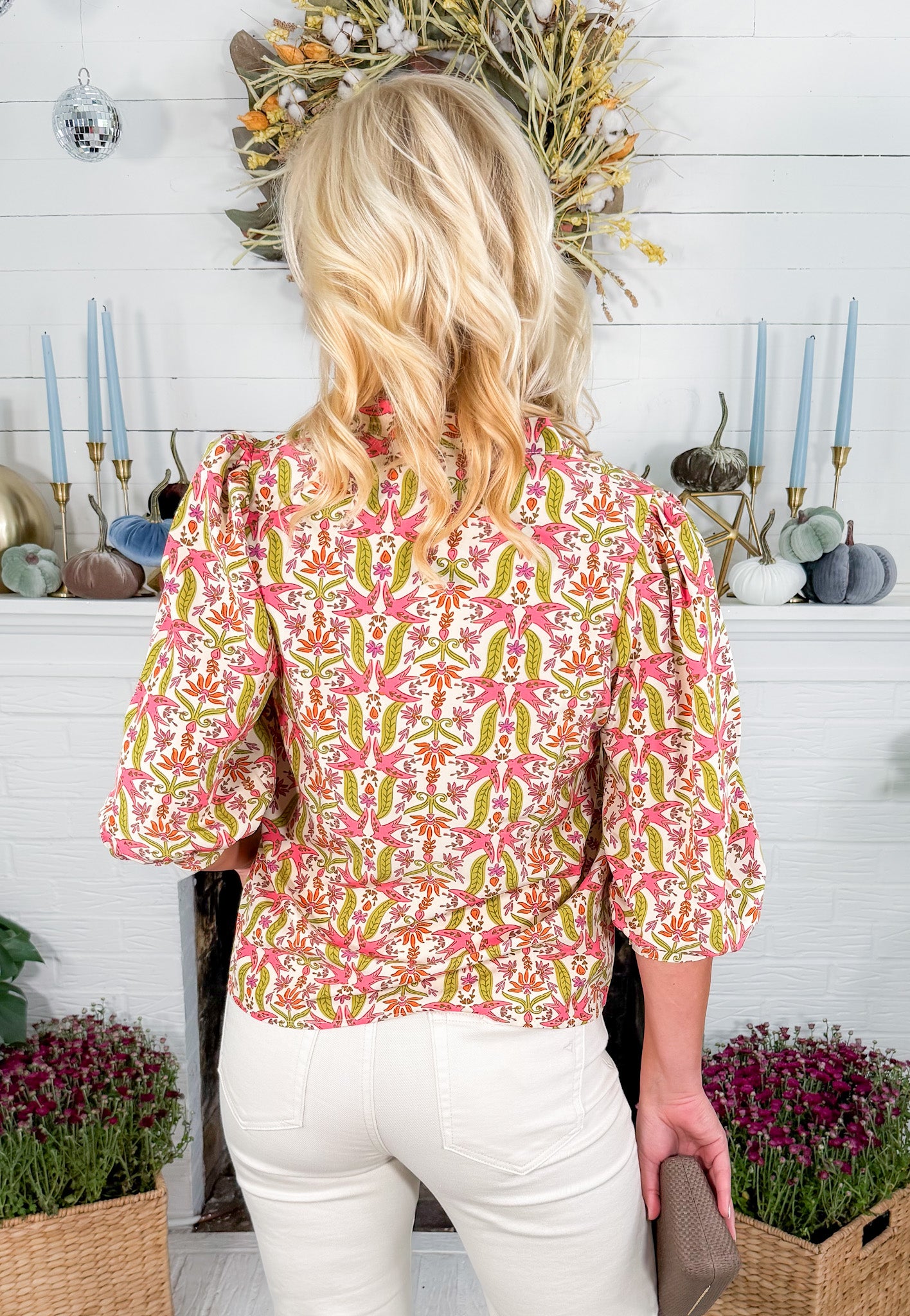 Tamryn Coral Gossemar Wings Top Mary Square