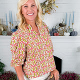 Tamryn Coral Gossemar Wings Top Mary Square