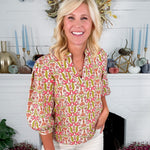 Tamryn Coral Gossemar Wings Top Mary Square