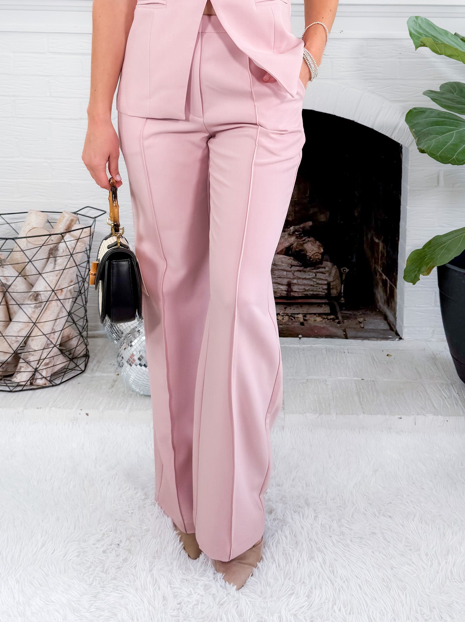 Tara Light Pink Trouser Pant Lucy Paris