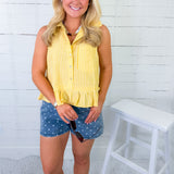 Tarrant Sunshine Stripe Sleeveless Top Entro