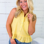 Tarrant Sunshine Stripe Sleeveless Top Entro