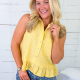 Tarrant Sunshine Stripe Sleeveless Top Entro
